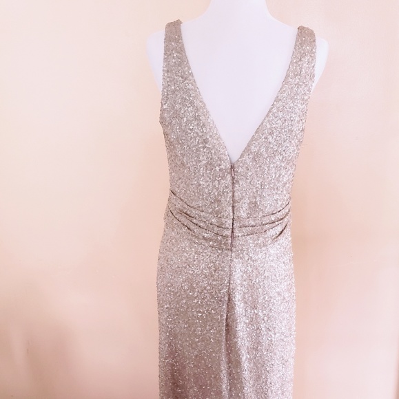 Sorella Vita Bridesmaids Rose Gold Sequin Gown - Picture 5 of 8